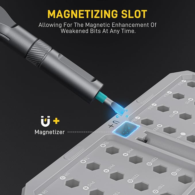 42 in Magnetic Ratchet Screwdriver Set, T Handle Ratchet Screwdriver Kit | for Electronics, Phone, Laptop, Watch, Eyeglasses – Portable Tool Set for Home & DIY