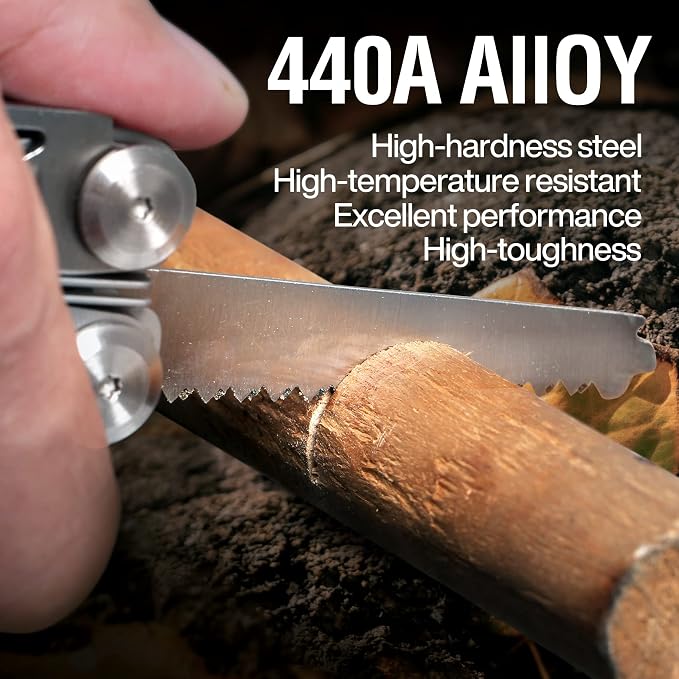 23 in 1 Multitool with Premium Gift Box, Cool Gadgets for Men (Silver) | Include Screwdrivers Saw Screwdrivers Bottle Opener Pliers Camping Knife, Best Gift for Boyfriend Son Dad Him Husband