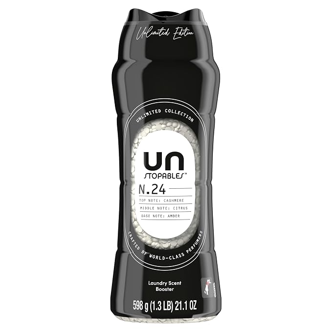 Downy Unstopables Unlimited Collection In-Wash Laundry Scent Booster Beads, No. 24, Fine Fragrance, Long-Lasting Fresh Scent Beads, 21.1 oz