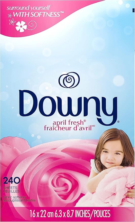 Downy Fabric Softener Dryer Sheets, April Fresh, 240 Count