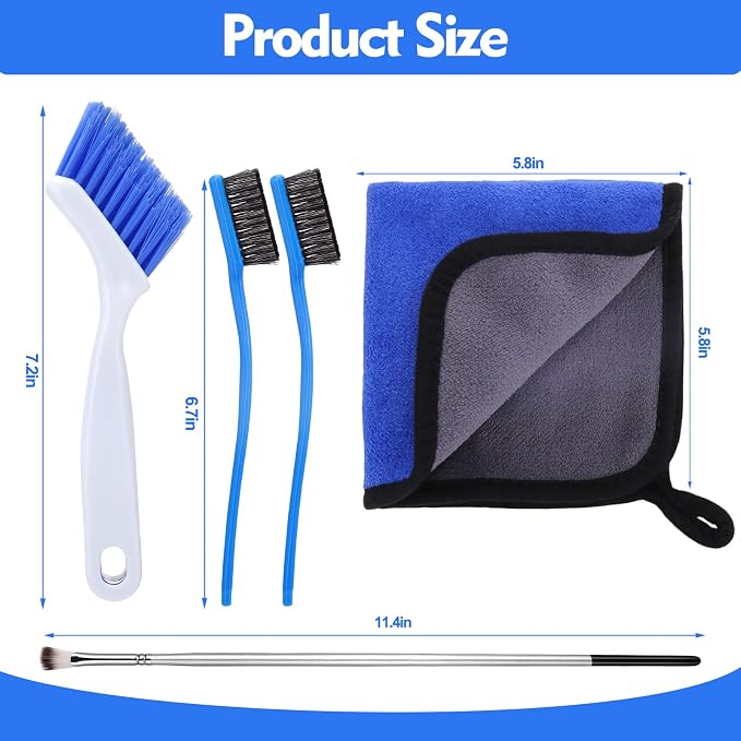 Toaster Cleaning Brush Set,5 Pcs | Cleaner Supplies Tools kit for Toasters 2 Slice/ 4 Slice Accessories(Excluding Toaster)