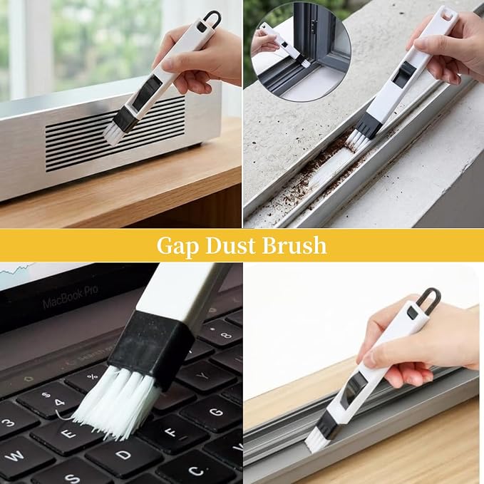 15pcs Crevice Cleaning Brush, Hard Bristle Scrub Brushes Tools, Multifunctional Grout Brush for Home