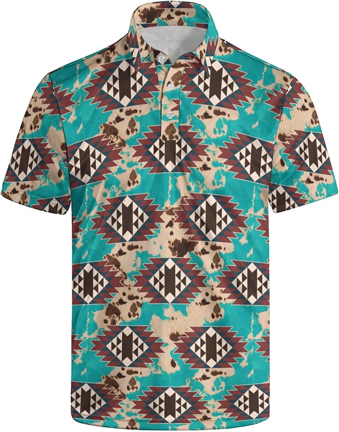 Polo Shirts for Men Moisture Wicking Mens Polo Shirts Patriotic Shirts for Men