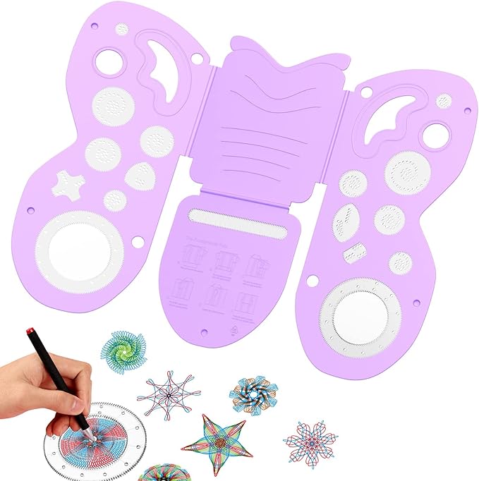 BoxLegend Shirt Folding Board Kids Shirt Folder with Original Deluxe Set | Makes Laundry Fun for Kids, Dual Use, Butterfly-Shaped Design, Durable Plastic, Includes a Deluxe Ruler Set, Great Gift Idea