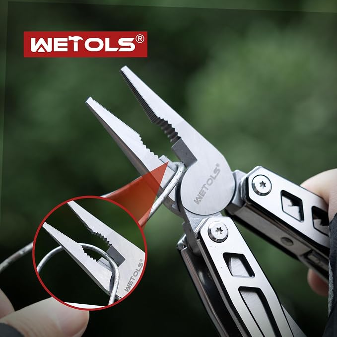 Multitool with Pocket Knife, Birthday Gifts for Men Women Mom Dad | 21-in-1 Stainless Steel Pliers with Screwdrivers, Self-locking Multi tools with EDC Sheath, Ideal for Home, Camping, Survival