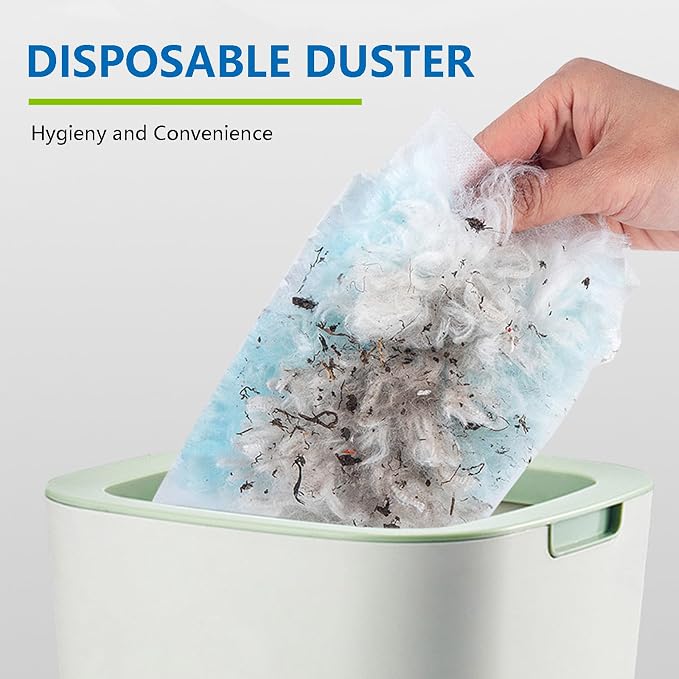 Disposable Duster Refills Bulk Blue Electrostatic Duster Heads Heavy Duty Dusters Refills 40 Counts