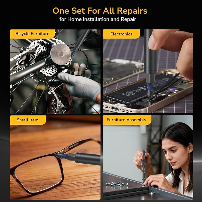 42-in-1 Magnetic Ratcheting Screwdriver Set, Multi-Bit Screwdriver Kit with Detachable Ratchet Handle, Portable Storage Case, Repair Tools for Furniture, Computer, Bicycle & DIY