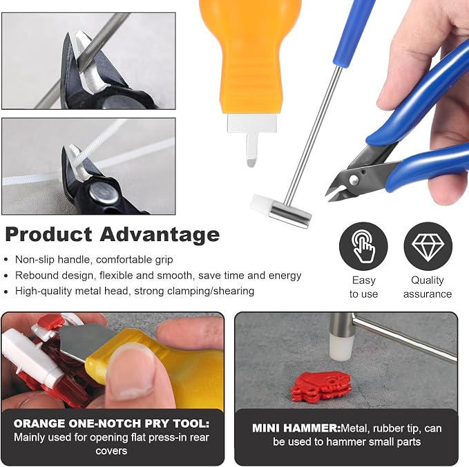 29PCS Gundam Model Tools Kit, Model Basic Tools Kit, Hobby Building Tools Kit for Gundam Basic Model Assembling, Building and Repairing
