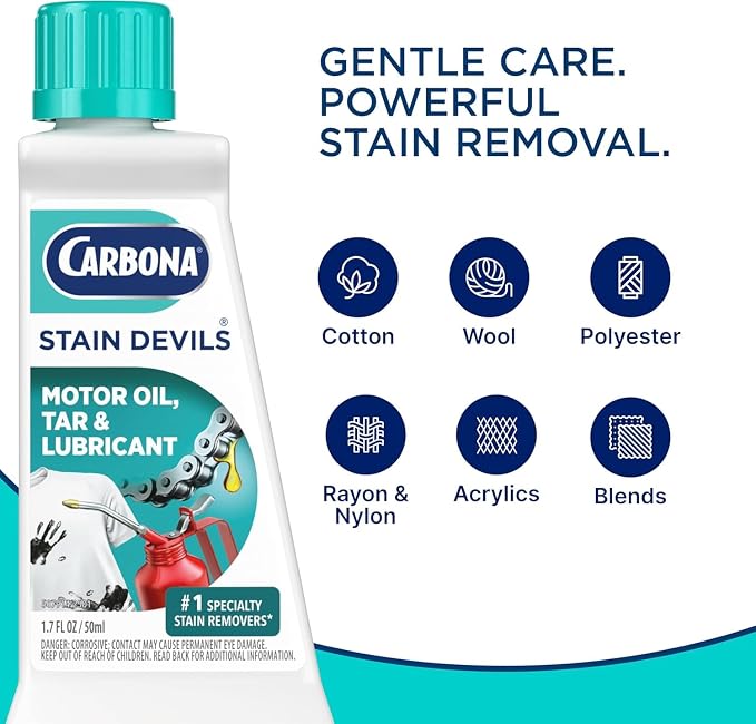 Carbona Stain Devils Laundry Stain Remover Variety Pack (8 Count) – Removes Blood, Oil, Ink, Rust, Grass, Coffee, Food & Tough Stains (Variety Pack)