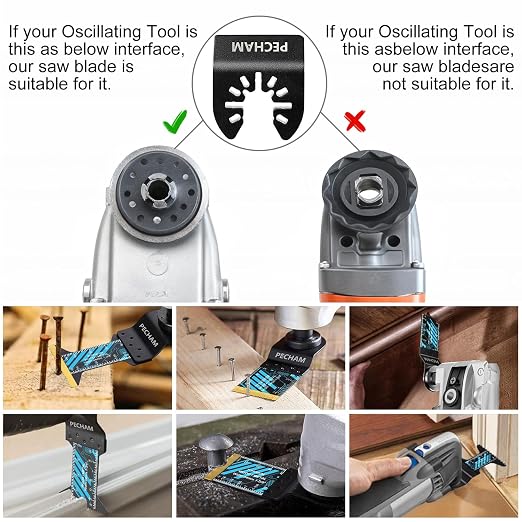 Oscillating Tool Blade, 34PCS Universal Wood Metal Oscillating Multitool Quick Release Saw Blades Fit Porter Cable Black & Decker Rockwell Ridgid Ryobi Milwaukee DeWalt Chicago Craftsman