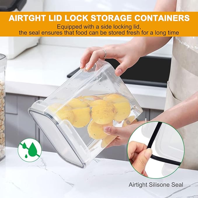8 Pack Airtight Food Storage Containers