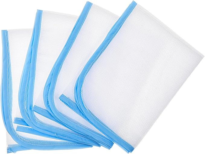 Protective Pressing Cloth for Ironing, 4 Pack Ironing Clothes to Protect Clothes, Protector Insulation Mat Scorch Saving Mesh Iron Board Cover Pad Press Scorch Iron Cloth