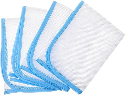 Protective Pressing Cloth for Ironing, 4 Pack Ironing Clothes to Protect Clothes, Protector Insulation Mat Scorch Saving Mesh Iron Board Cover Pad Press Scorch Iron Cloth