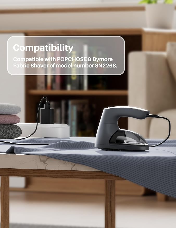 POPCHOSE Replacement USB Charging Cable Fabric Shaver SN2268 | Fit for Bymore Lint Remover SN2268 Fuzzs Pills Pilling Trimmer 5V Power Cord Charging Line
