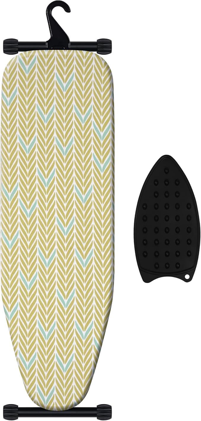 veiox Ironing Board, Metal Construction Iron Board,Extra Thick Padded Cover, Stable Structure, Height Adjustable, Foldable