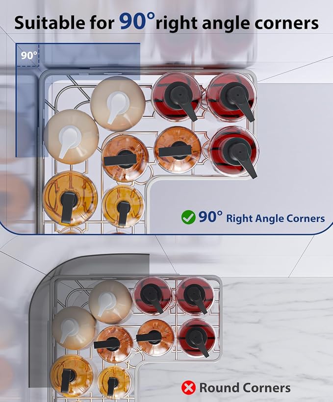 3 Pack Corner Shower Shelves, Rustproof Shower Organizer Caddy | No Drilling Shower Organizer Corner Exclusively for 90 Degree Right-Angle Walls with Hooks and Toothpaste Holder, Silver