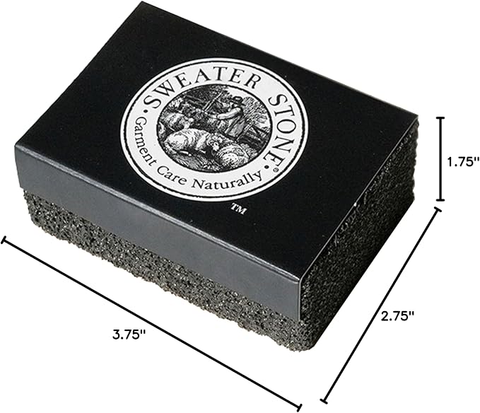 The Original Since 1985 - Garment Care for Sweaters and Knits - A Pumice-Like Brick for Removing Pilling and Balling - A Knitters Secret - Made in The USA