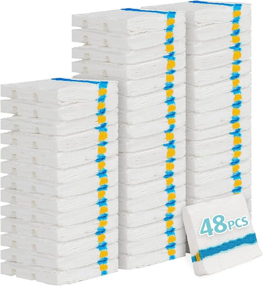 AIR U+ Flushable Toilet Wand Refills, 48 Count Disposable Toilet Brush Refill Pads for Toilet Bowl and Bathroom, Toilet Brush Accessories (Only Refills)