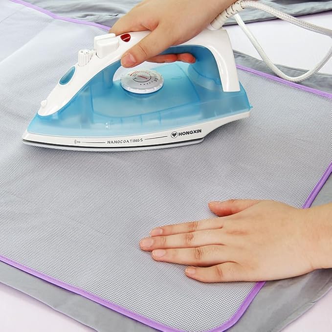 2pcs Pressing Cloth for Ironing, High Temperature Ironing Cloth Resistance Protective Clothes Heat Insulation Ironing Net (Random)