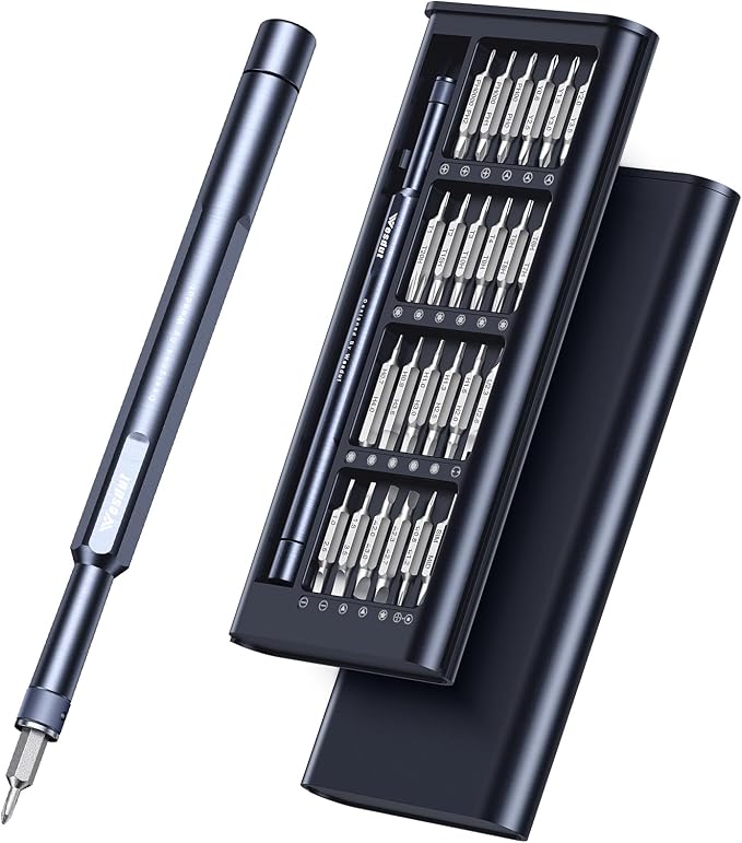 Wesdut 49in1-S2 Precision Screwdriver Set, [Super Durable] Ultra Compact Small Magnetic Mini Repair Tool Kit, Tiny Screw Driver with Torx Flat bits Fits Ring Doorbell, Watch, Laptop, Eyeglass, Camera