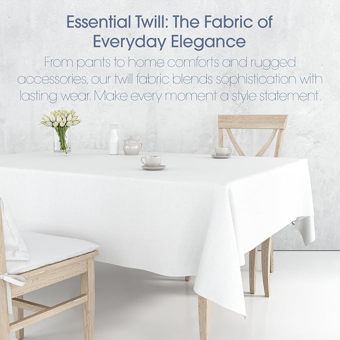 Pico Textiles 25 Yard Bolt Charcoal Poly Cotton Twill Fabric | 60" Wide, 65% Polyester / 35% Cotton, Medium Weight, Perfect for Pants, Jackets, Skirts and Work Uniforms, Sold by the Yard