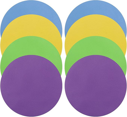 8Pcs Rubber Jar Opener, Heat-insulated Non-Slip Gripper Pads Kitchen Tool, Multi Function Can Opener for Easy Opening/Arthritis Weak Hands(Circle)
