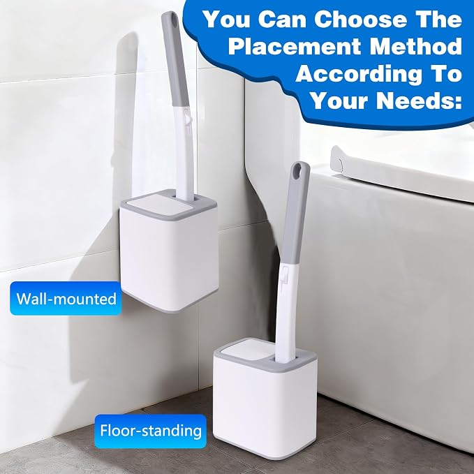 Disposable Toilet Brush with 24 Toilet Wand Refills，Powerful Cleaning | Toilet Bowl Cleaning System,,Disposable Toilet Cleaner,for Toilet Bowl Cleaners,Bathroom Cleaning