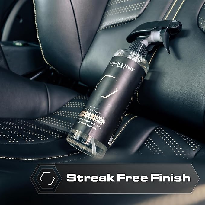 Blackline Car Care - Gentle APC - Streak free total Interior Cleaner and Protectant, Safe for Cars, Motorcycles & More. 16 fl oz leather upholstery cleaner - interior car fabric cleaner, GTL001