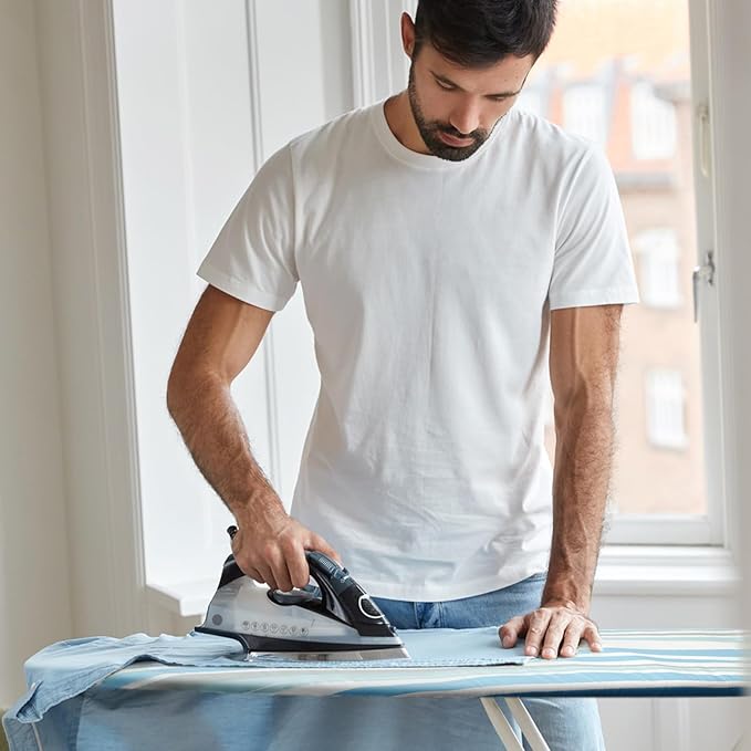 BNDX Ironing Board Cover 18x49 – Standard Fit with Thick Padding, Bongee Cord & 2 Buckles – Scorch & Stain Resistant, Easy Install, Pulse Green