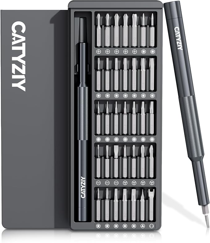 37-in-1 Precision Screwdriver Set, Magnetic Repair Kit for iPhone | Built for small electronics: Laptops, consoles, watches. Durable steel tips ensure perfect fit; prevent stripping screws.