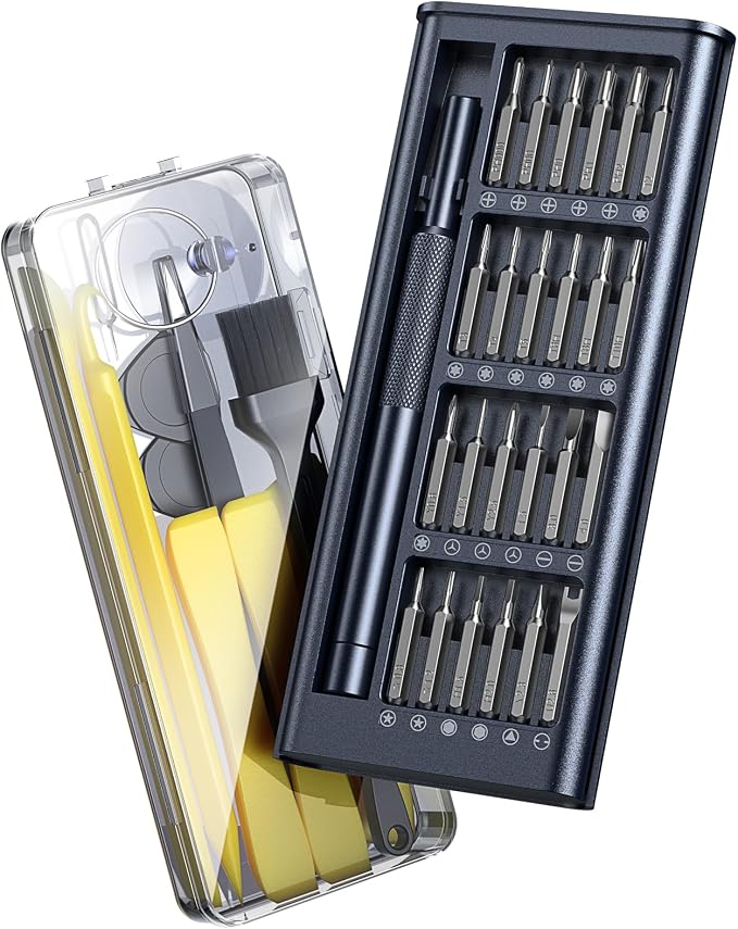 AXTH 38in1 S2 Metal Precision Screwdriver Set, Durable Small Repair Tool | With opening set, For Phone, Computer, Watch, Laptop, Macbook, Ring Doorbell, Eyeglass, Electronic