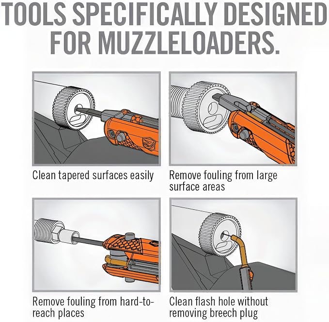 Real Avid Breech Plug Cleaning Options - Choose Between Master Maintenance Kit or 4-in-1 Scraper - Muzzleloader Cleaning Kit for Gun Maintenance