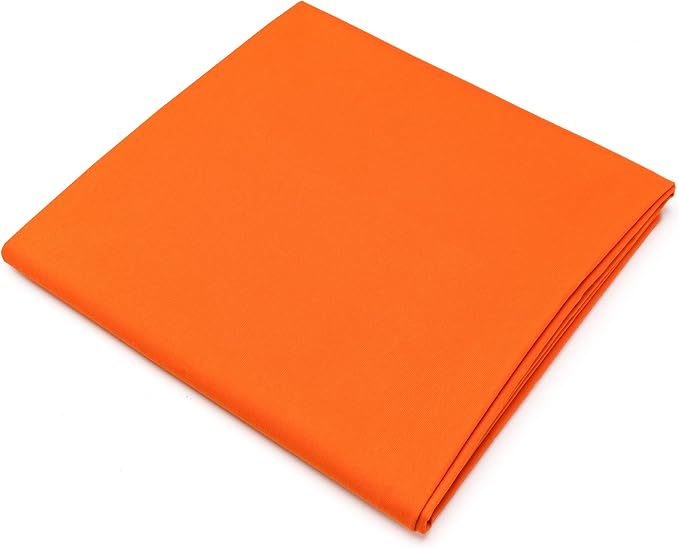 Pico Textiles 6 Yards Bolt Orange Poly Cotton Twill Fabric - 65% Polyester 35% Cotton - 60" Wide - Sold by The Yard - for Pants, Jackets, Skirts, Upholstery, & Work Uniforms