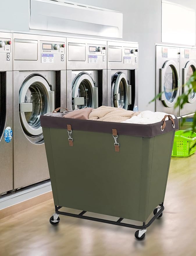 StorageWorks 320L Laundry Basket with Wheels, Rolling Hampers for Clothing