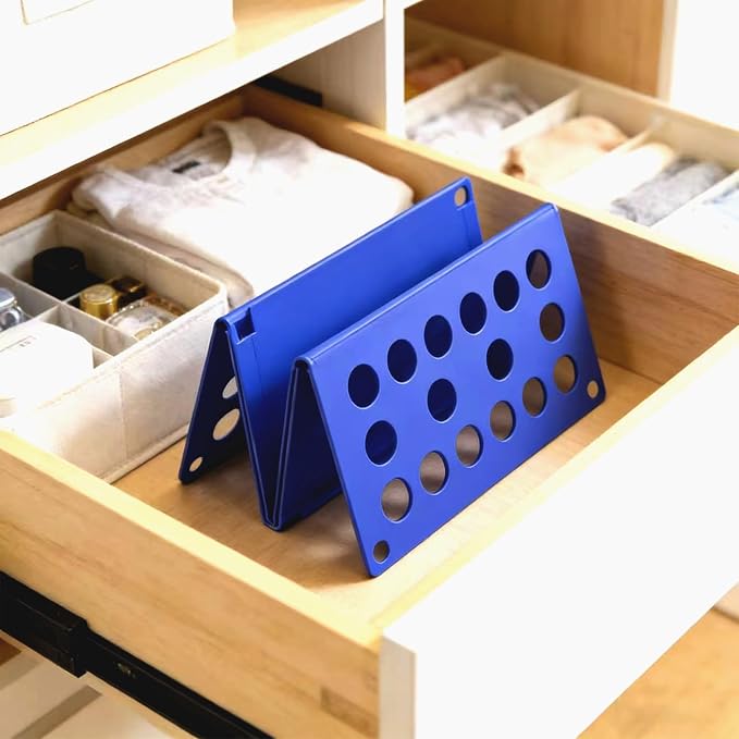 Clothes Folding Board, Blue Adjustable T-Shirt Folder,Kids clothes foldingboard 、Small Size for 1-9 Years Old、folding board for kids 15.7 x 18 Inch, Laundry Organizer for Adults and Kids(BLUE)