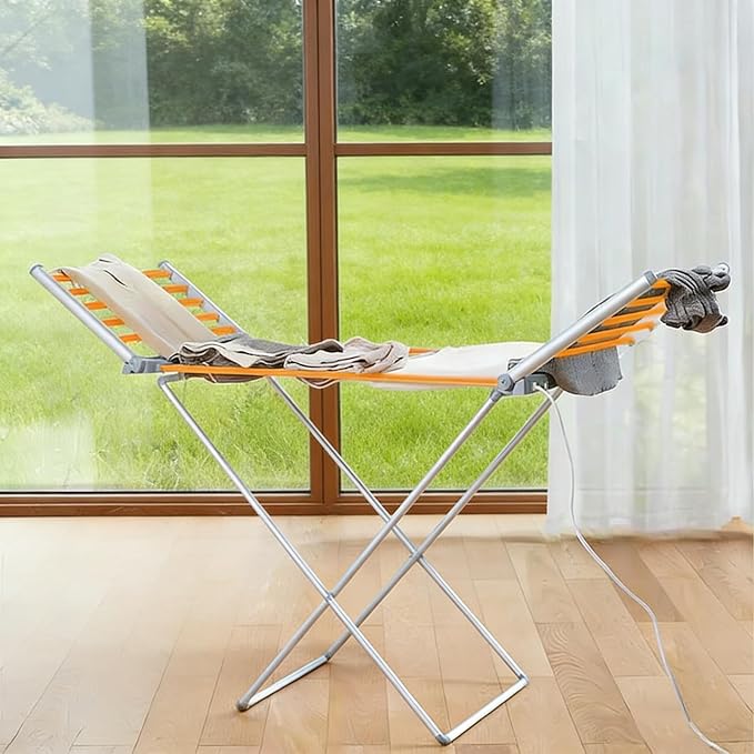 (1 Pack) tatatagear Heated Drying Racks for Laundry Heated Clothes Airer Electric Clothes Dryer Rack