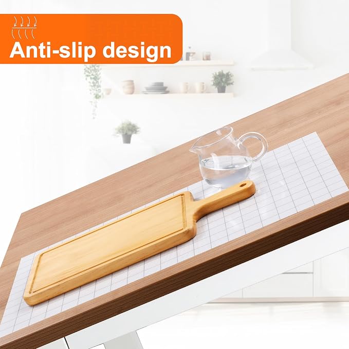 Silicone Baking Mat Roll, 12IN*5.25FT Non Stick Heat Resistant Baking Mats,No Slip Reusable Freeze Dryer Mat,Pastry Mat,Countertop Mat, Cut to size fit different Sharp Oven Pans Dishes Tins, White