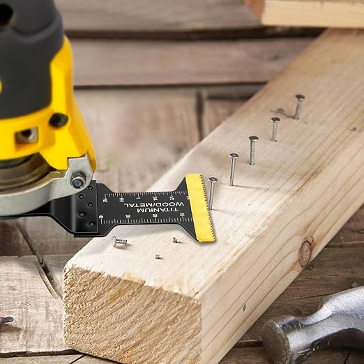 AIFICUT 98Pcs Oscillating Saw Blades Kits Cutting for Wood Plastic Metal Multi Tool Blades Oscillating Tool Blades with Sanding Pads Sandpapers Kits Fit Dewalt Ryobi Milwaukee Rockwell Fein Makita