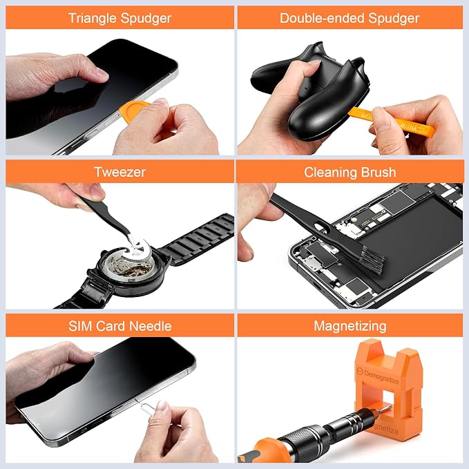 JOREST 117 in 1 Precision Screwdriver Set, Mini Tool Kit with Torx Phillips | Magnetic Repair Kit for Computer, Macbook, Laptop, PC, RC, PS5, iphone, Electronics, XBOX, Glasses