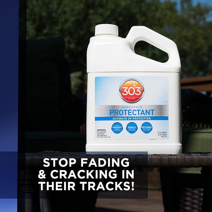 303 Aerospace Protectant for Vinyl, Plastic & Rubber, 1 Gallon | Provides UV protection while helping prevent fading, cracking, and discoloration.