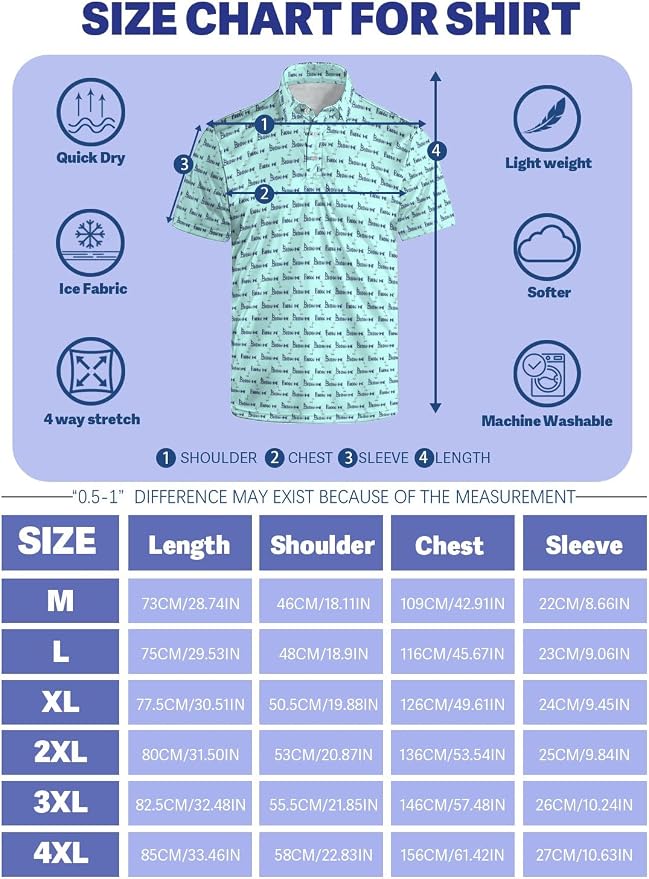 Polo Shirts for Men Moisture Wicking Mens Polo Shirts Patriotic Shirts for Men