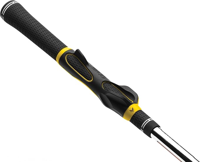 SKLZ Golf Grip Trainer, Club Attachment for Correct Hand Positioning and Muscle Memory, Fits Standard Grips from Driver to Wedge, Right-Handed, Compact Training Aid for Practice and Pre-Round Warm-Up