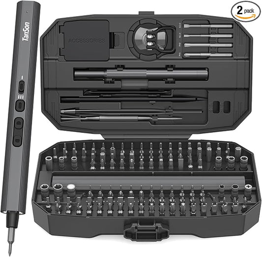 Precision Electric Screwdriver Set,160-in-1 Mini Electric Screwdriver,650mAh Rechargeable Screwdrivers,S2 Magnetic Bit,3 Torque Settings,Repair Tool Kit for Computer Phone Laptop Camera Watch Glasses
