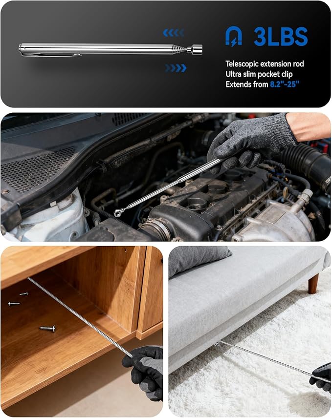 43 IN 1 Magnetic Ratchet Screwdriver Set with Detachable T Handle | S2 Steel Bits, for Home Daily Repair, Furniture Assembly, DIY Projects, Gift for Men Husband
