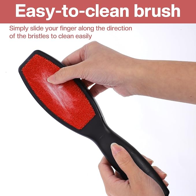 10 Pieces Lint Brushes, Double-Sided Lint Remover and Pet Hair Remover, Reusable Fabric Brush for Clothes, Furniture, Carpet, and Sheet Cleaning