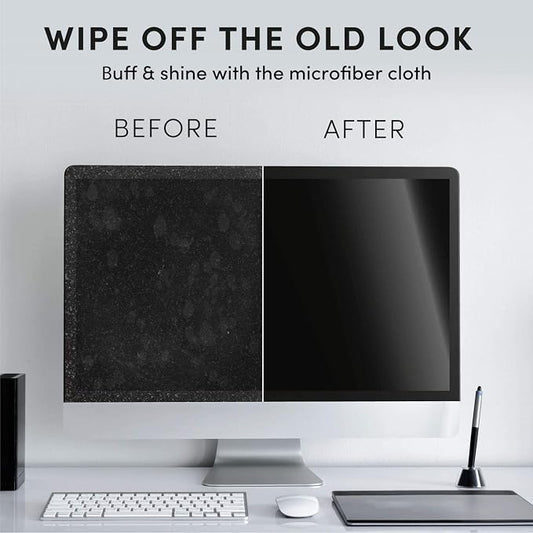 Electronic Wipes Streak-Free Screen Cleaner, TV Screen Cleaner for Smart TV, Screen Wipes Computer Cleaner, TV Cleaner for Electronics: Laptop, Car Phone, iPad | Microfiber Cloth Included [160 Wipes]