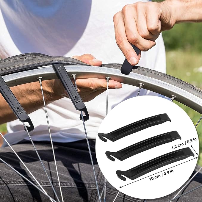 16-in-1 Bike Repair Tool Kit with Tire Levers and Hex Wrenches | Bicycle Multitool with Tire Levers, Compact Multi Function Tool for Roadside Repairs on Road and Mountain Bikes