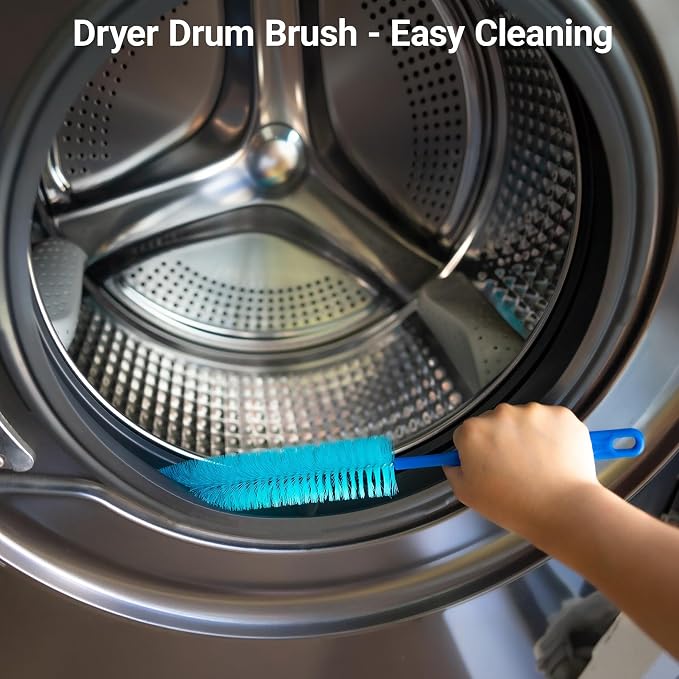5 Pack Dryer Vent Cleaner Dryer Lint Brush Set Lint Remover, 30inch Flexible Tube Brush,Drain Brush,Long Pipe Snake for Sink, Flexible Pipe Cleaner Brush for Hair,Food & Clog Removal,Cleaner Tool Set