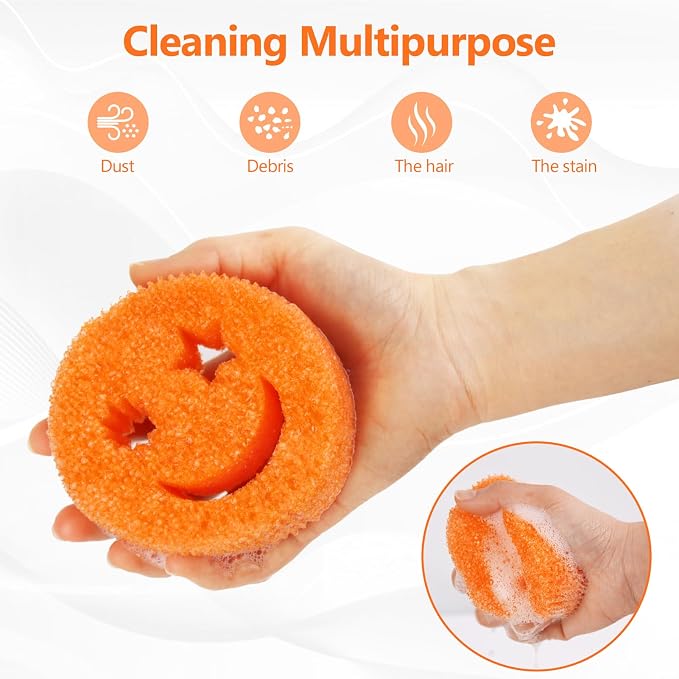 Kitchen Sponges 6 Pack, Scratch Free Dish Sponges for Kitchen & Bathroom | BPA Free Polymer Foam Sponge, Multipurpose Use for Dishes & Bathroom, Odor Resistant Scrubber