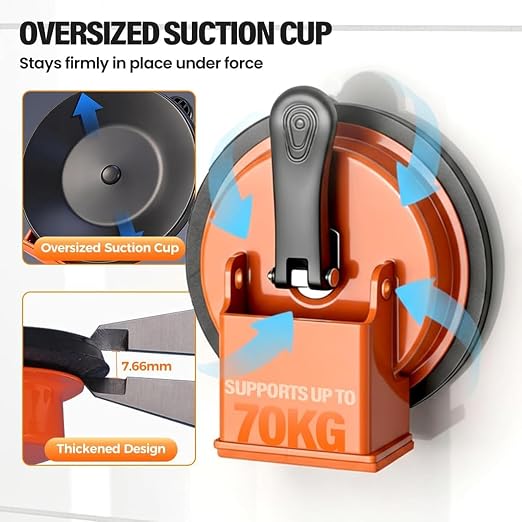 Floor Gap Fixer Tool, Laminate & Vinyl Plank Flooring Repair Kit | Heavy Duty Floor Gap Fixer with Enhanced Suction Cup, Includes Sticky and Buffer Pads to Pull Planks and Fix Floor Gaps